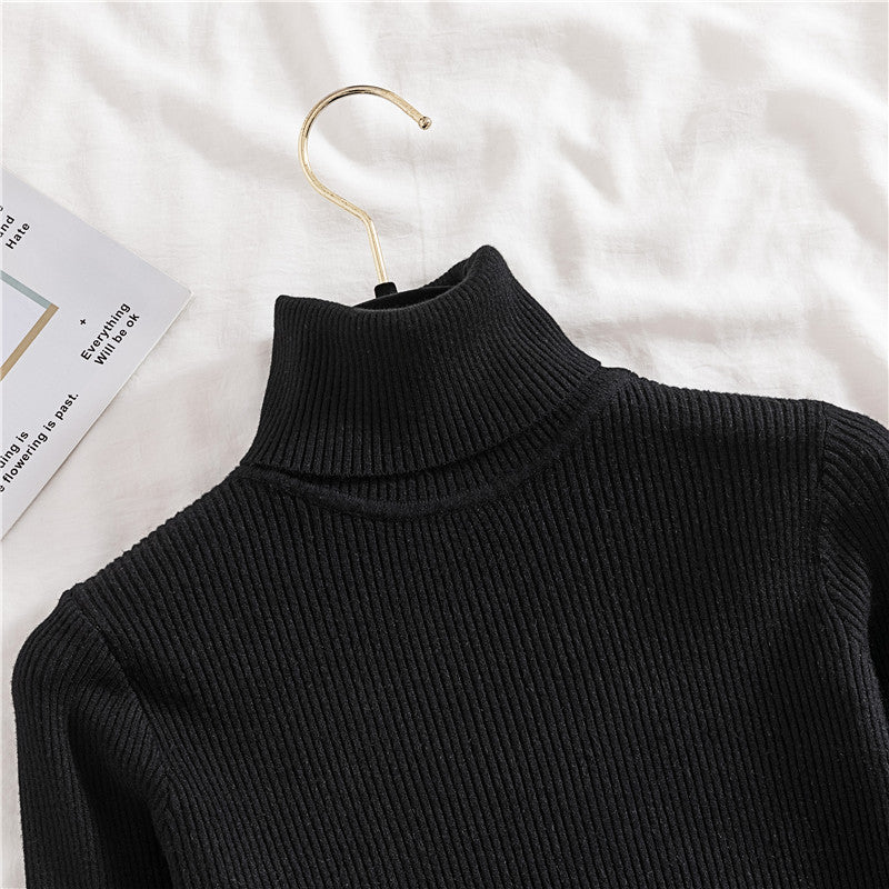 Women Turtleneck Sweater Knitted Soft Pullovers Cashmere Jumpers Basic Soft Sweaters For Women 2024 Autumn Winter