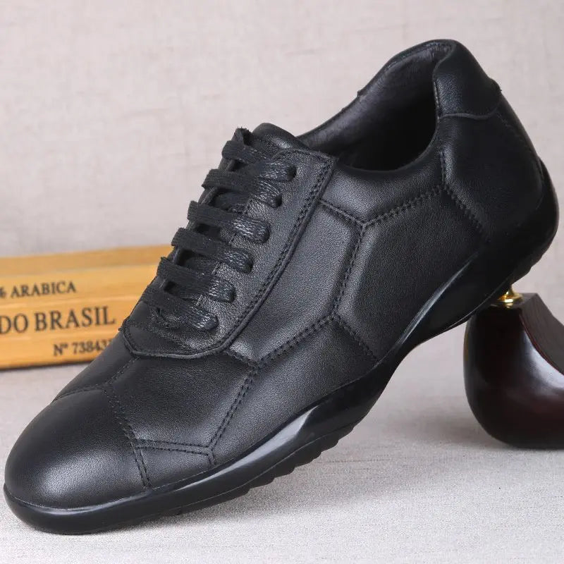 Trendy Genuine Leather Shoes Men Lazy Lightweight Bean Shoes Fashion Boat Luxury Flats Bottom Loafer Walking Driving Size 37 45 Viralgem Store