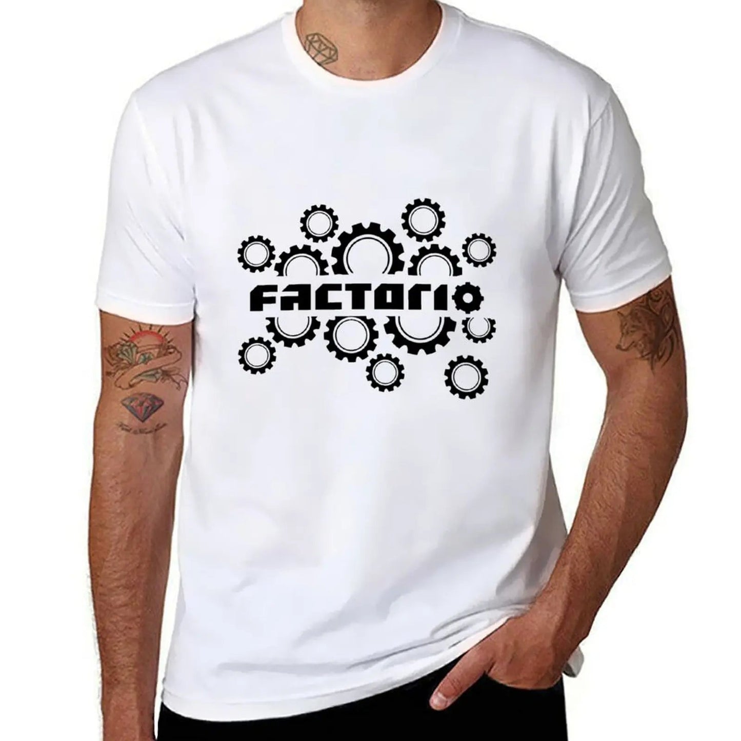 T-Shirt shirts man shirt t Design t heavy cotton shirts T-Shirt cotton graphic mens man t Factorio Freshlook Styles