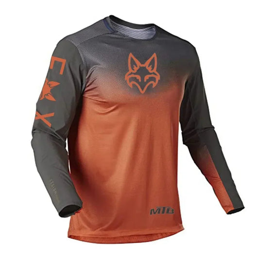 2025 New Men's And Women's Motocross Cycling Shirt Summer Fox Motorcycle Mountain Bike Off Road Motorcycle Long Sleeved Shirt