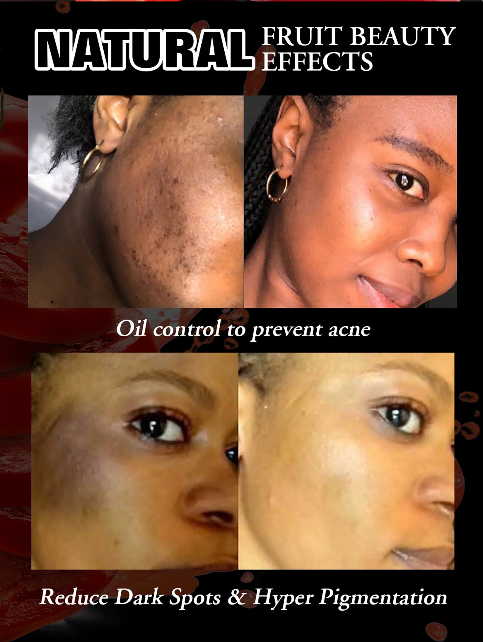 AILKE Organic Tomato Soap Bar, Lightening Skin, Deeply Clean, Exfoliate, Remove Dark Spots, Moisturizing, For Face and Body Viralgem Store