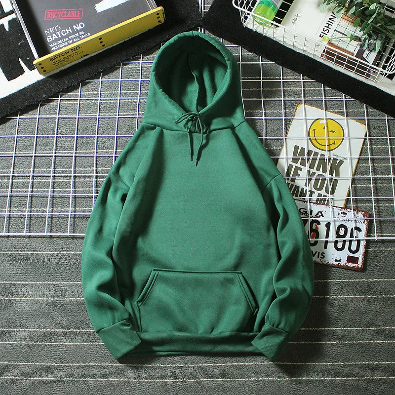 Sports Hoodie 2023 Spring and Autumn Men's and Women's Casual Hooded Pullover Sweatshirt Pure Color Sports Hoodie Sweatshirt Top