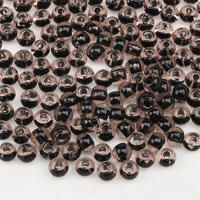 4.0mm Czech Glass Seed Beads Dye Core Small Glass Beads for DIY Making Jewelry Craft Bracelets Necklaces Earrings