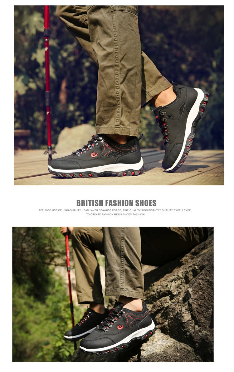 Trend Men's Casual Sneakers Comfort Outdoor Platform Shoes for Men Travel Lightweight Hiking Sneakers Size 48 Sapato Masculino