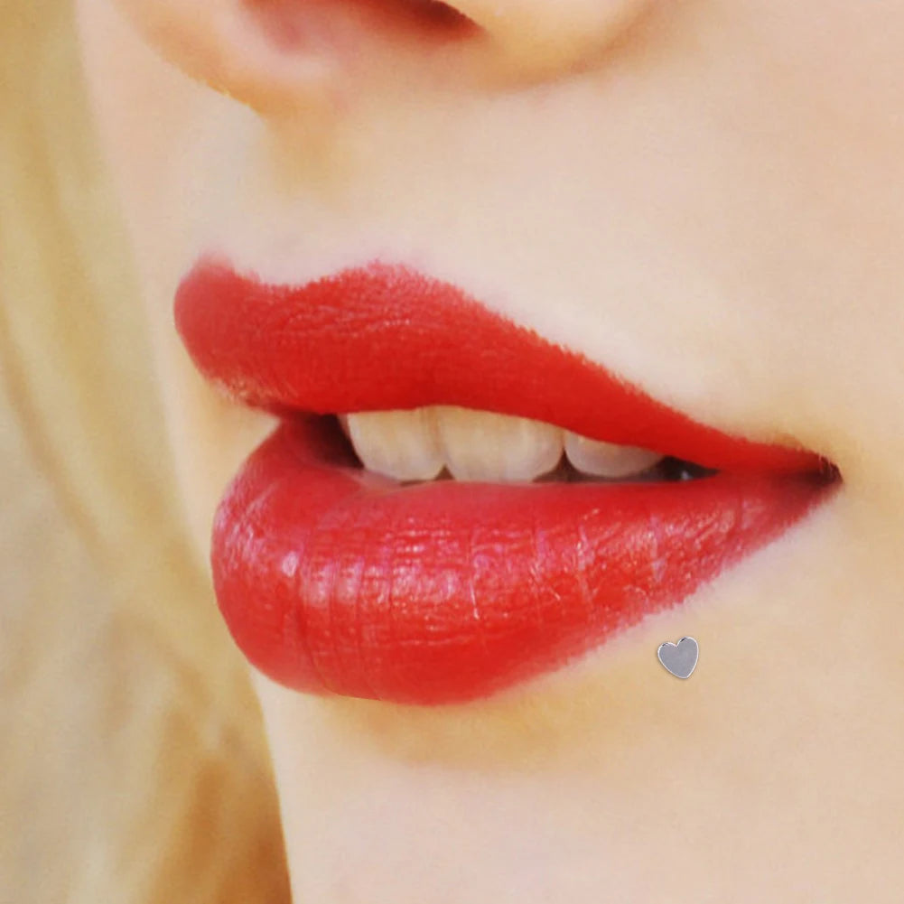 1Pc Lip Piercing Body Jewelry Plug-in Lip Stud for Women Trendy Ear Cuff Stainless Steel Star Moon Lip Stud Earrings Ear Studs