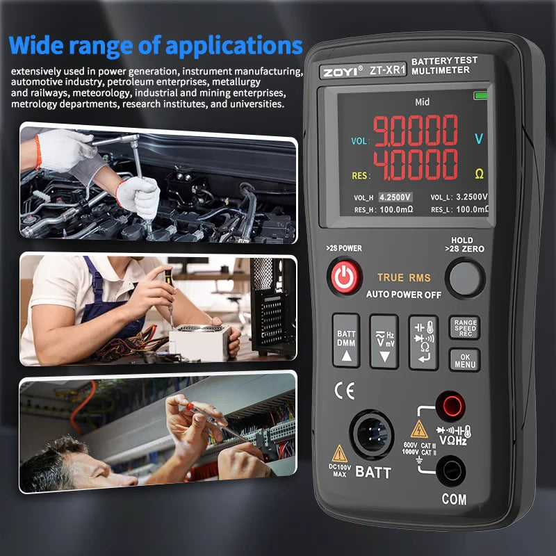 ZOYI ZT-XR1 4.5-Inch Professional Multimeter+Battery Internal Resistance Tester (True Value Version) All-In-One! Viralgem Store