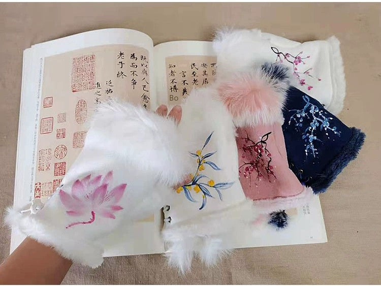 Women's Warm Half Finger Gloves Viralgem Store