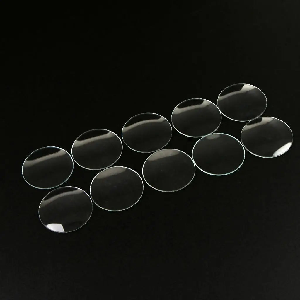 10 Pieces/Pack Domed Mineral Glass Clear Transparent Watches Lens Replacement for Watchmaker Repair 24/25/26/27mm Viralgem Store
