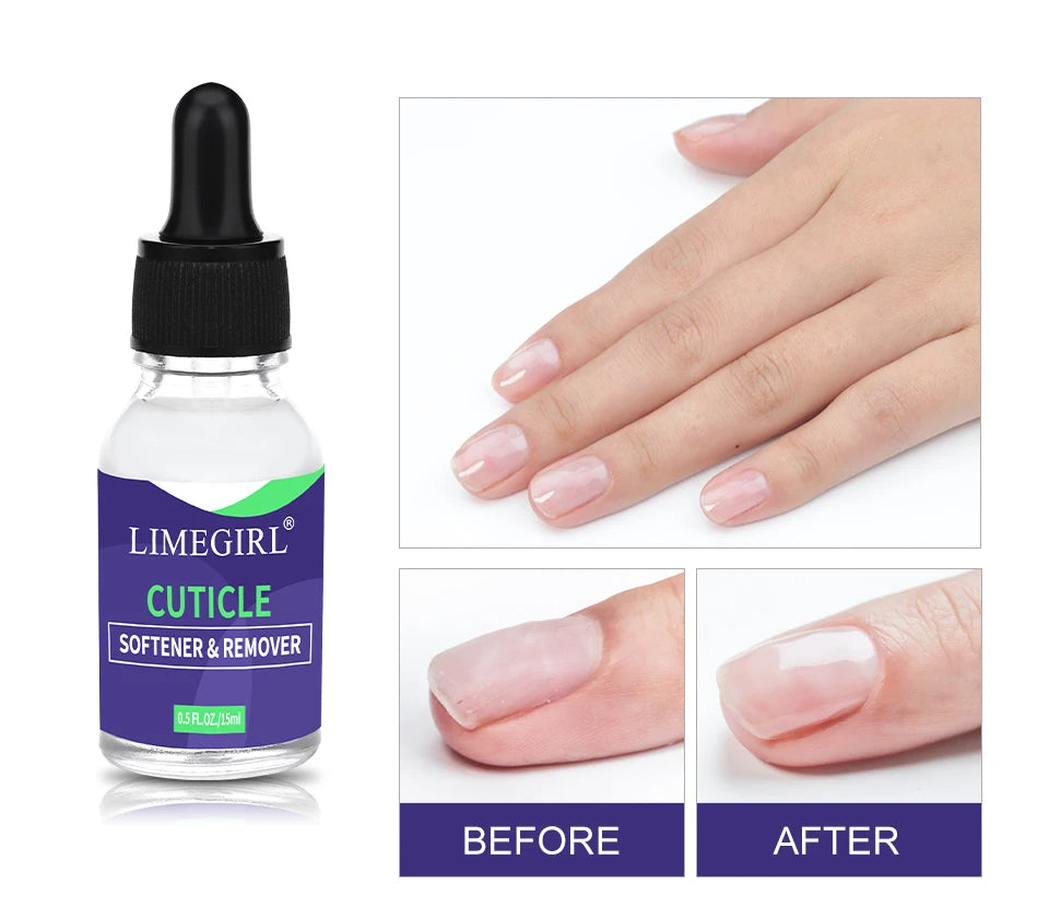 15ML Nail Soften Oil Cuticle Remover for Gel Overgrown Cuticles Soften Eliminating Exfoliant for Nails Manicure Pedicure Viralgem Store