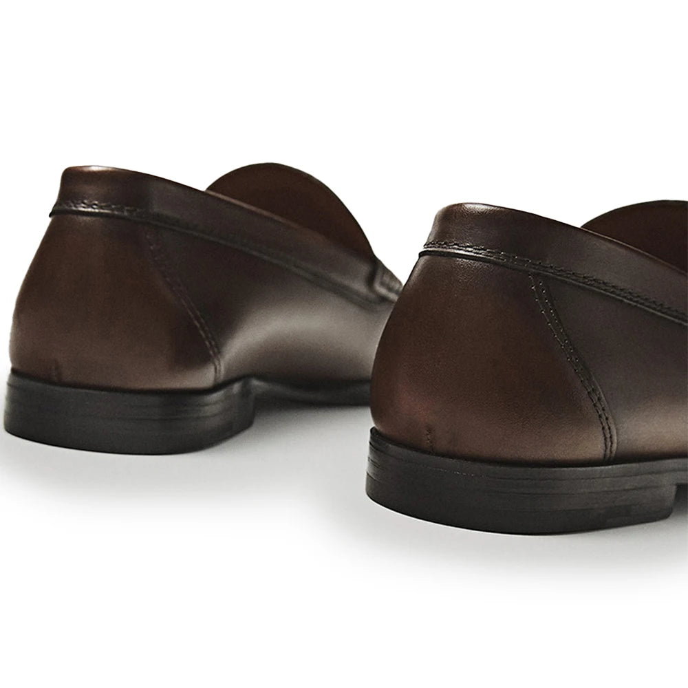 Vintage Top Layer Genuine Leather Slip on Loafers Breathable Moccasins Driving Design Casual Cowhide Shoes for Men Viralgem Store