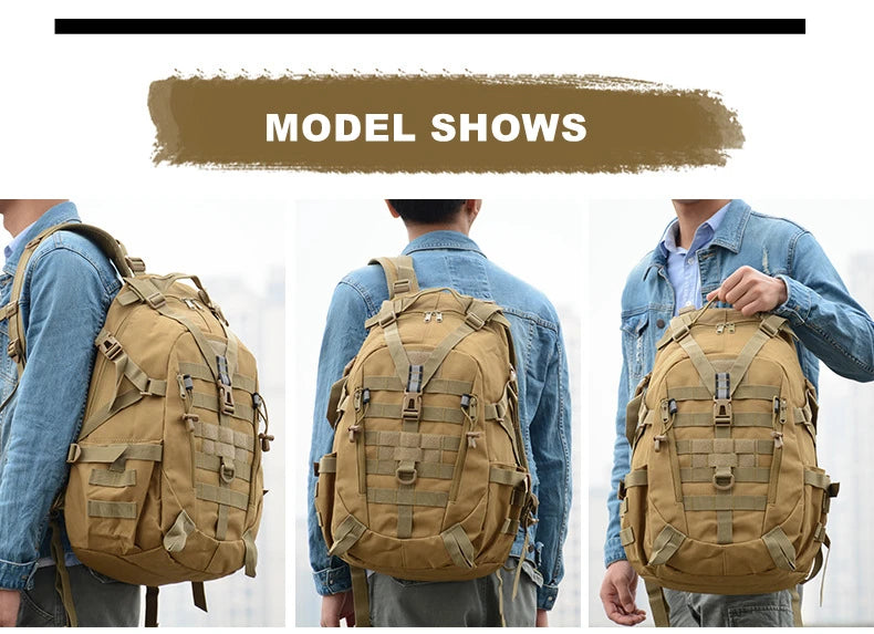 25L 900D Nylon Waterproof Backpack Outdoor Military Rucksacks Tactical Sports Camping Hiking Trekking Fishing Hunting Bag