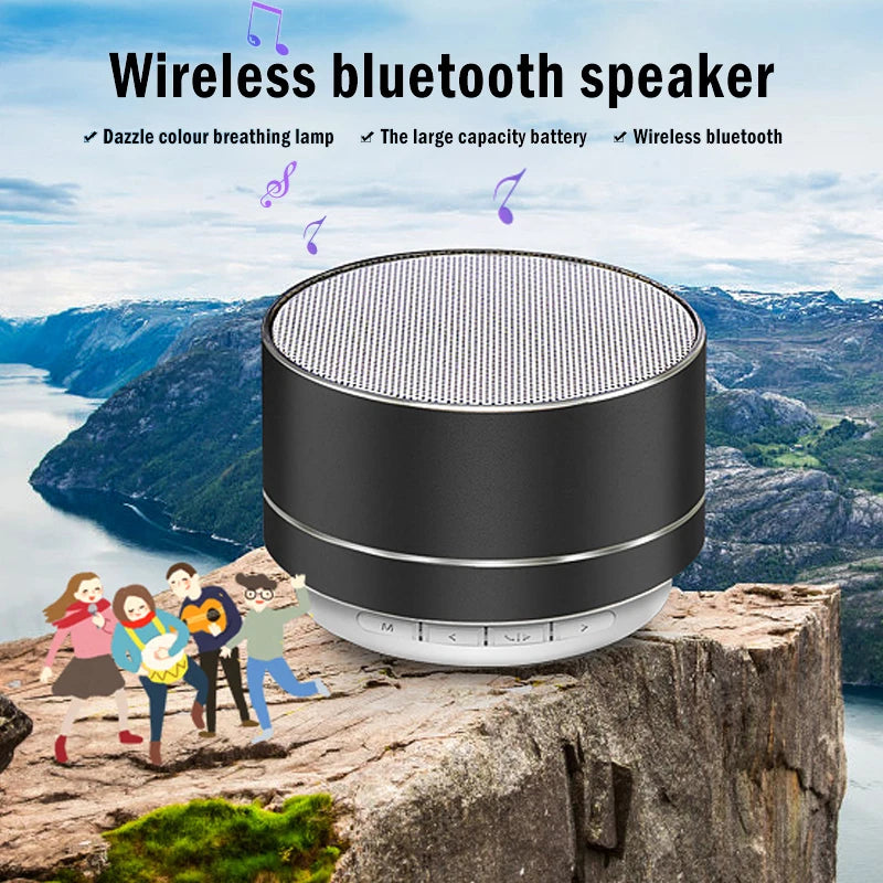 A10 Wireless Bluetooth Speakers Outdoor Subwoofer Mini Portable Speaker Music Aluminum Alloy TF SD Card Radio Sound Voice Box
