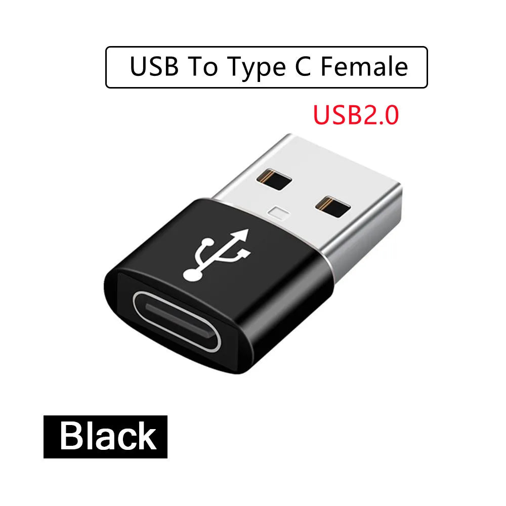 1/2PC Type C To USB 3.0 OTG Adapter USB C Male To USB Female Converter For Laptop Macbook Samsung Xiaomi USB C OTG Connector