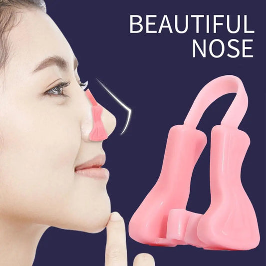 1pc Nose Shaper Clip Day And Night Dual Use Increased Nasal Bridge Soft Silicone Narrow Nose Reduce The Nasal Wing Beauty Tool