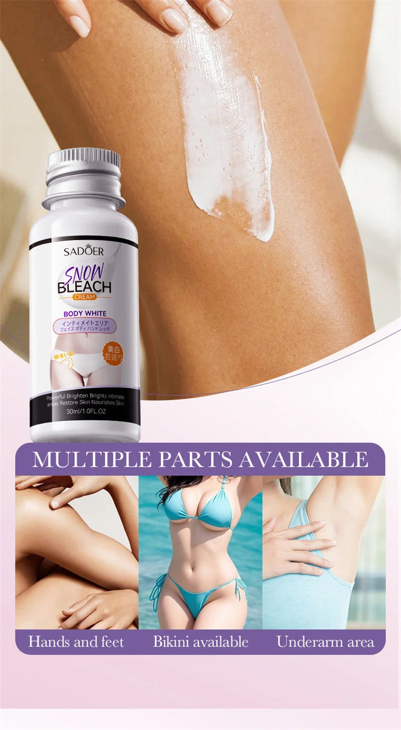 Whitening Cream Private Parts Underarm Bleaching Serum Whiten Butt Knee Brighten Inner Thigh Intimate Parts Dark Remove Melanin Viralgem Store