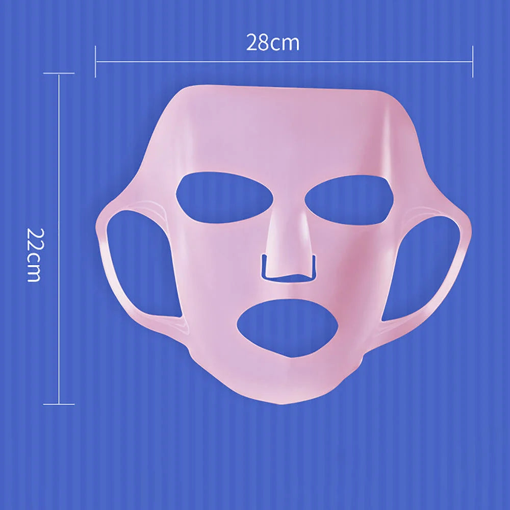 1pcs Silicone Face Mask Holder Silicone Moisturizing Facial Mask Cover Transparent Packaging Sheet Masks Beauty Face Tool