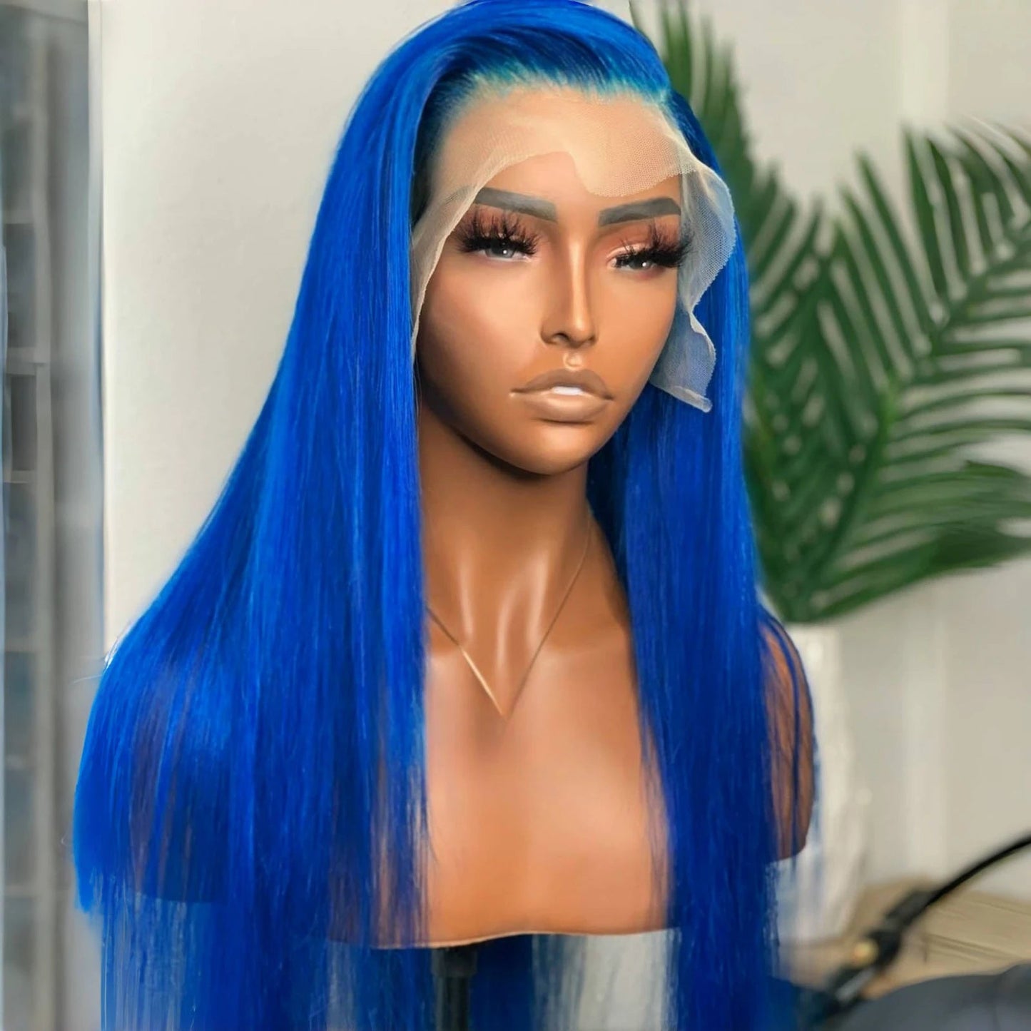 13X4 Dark Green Lace Front Wig Long Straight Synthetic Wig Long Green Colored Hair Lace Frontal Wigs for Women Heat Fiber Viralgem Store