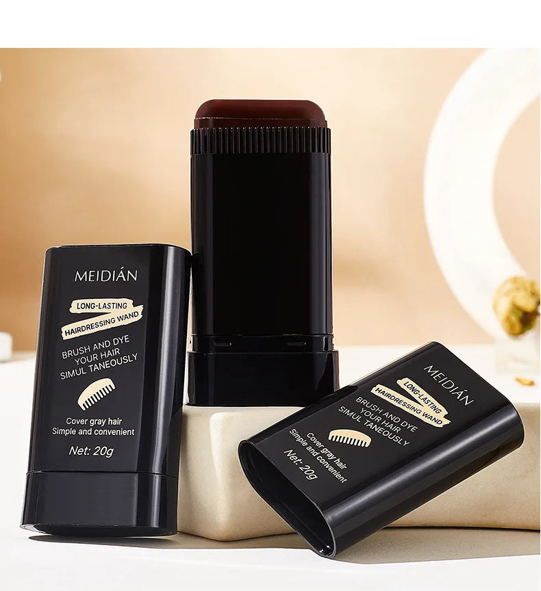 2-in-1 Hair Color Brush & Comb - Instant Gray Coverage, On-The-Go Root Touch Up, Washable Temporary Black Dye for Men/Women Viralgem Store