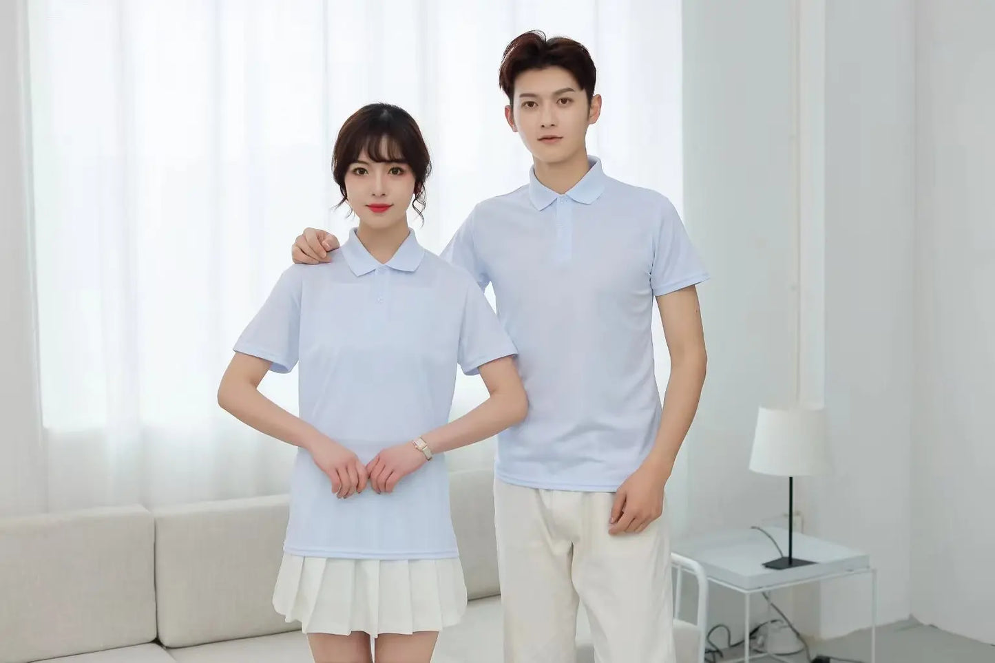 2024 Solid Color Polo Shirt Men's Business Polo Collar Half sleeved Top 2024 Summer Casual Short sleeved T-shirt for Men an