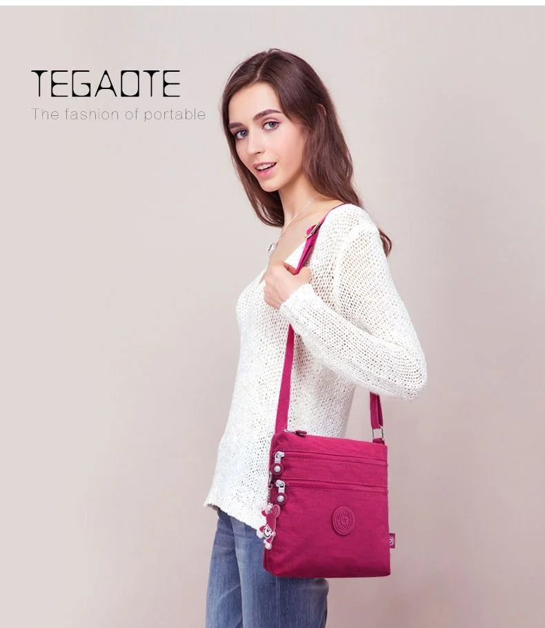 Tegaote Women Messenger Bag Nylon Women Shoulder Crossbody Bags Female Fashion Ladies Handbags School Bag Sac à main purse bolsa Viralgem Store