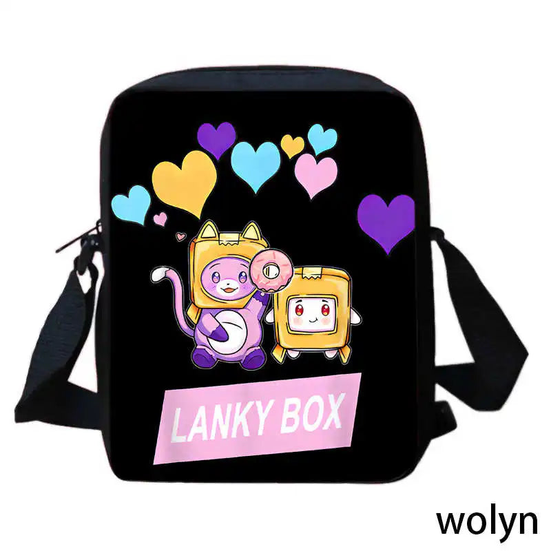 3Pcs Set LankyBox School Backpack with Shoulder Bags Pencil Case ,Cartoon Anime Games School Bags for Girls Boys  Kid Best Gift Viralgem Store
