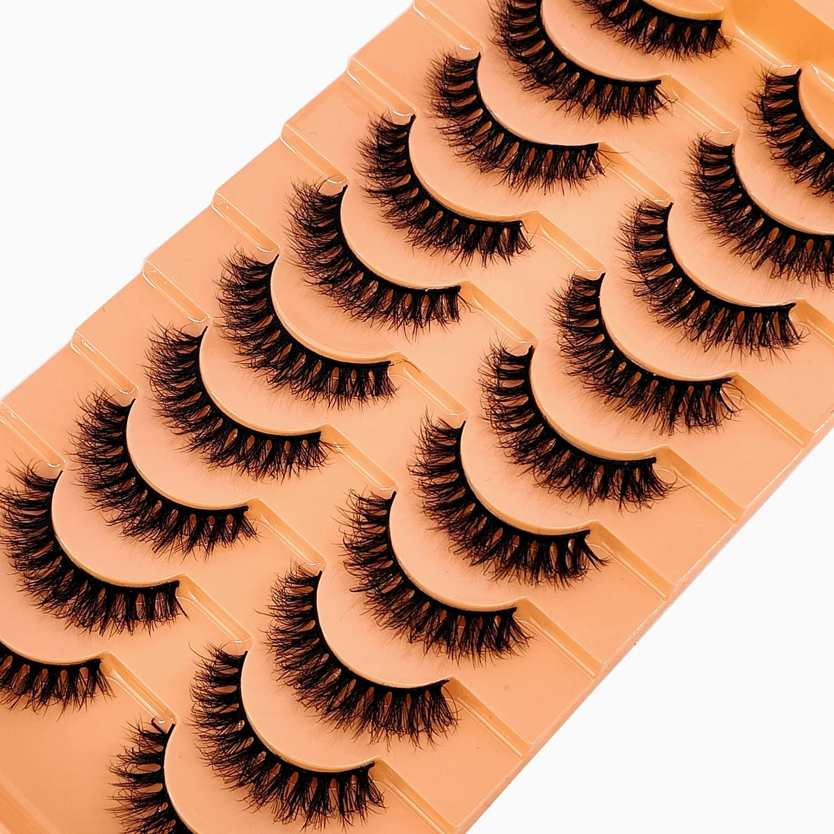 10 Pairs 3D Faux Mink Lashes Fluffy Soft Beauty Wispy Natural Short False Eyelashes Curly lashes Makeup Classic Thick eyelashes