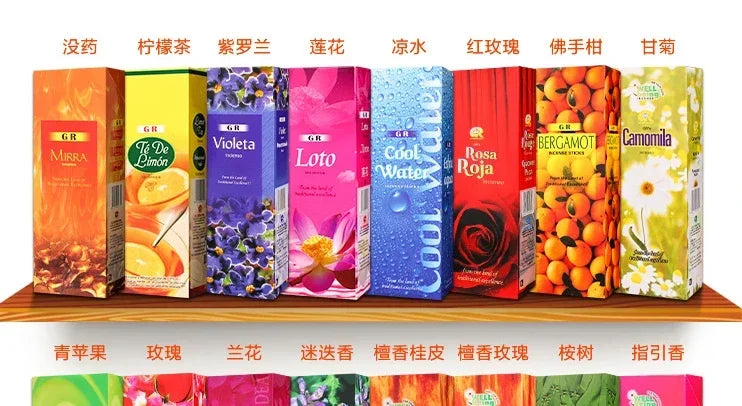 120sticks India Sandalwood Incense Sticks Meditation Lavender Sage Palo Santo Rose Line Incense Aromatherapy Lasting Fragrance