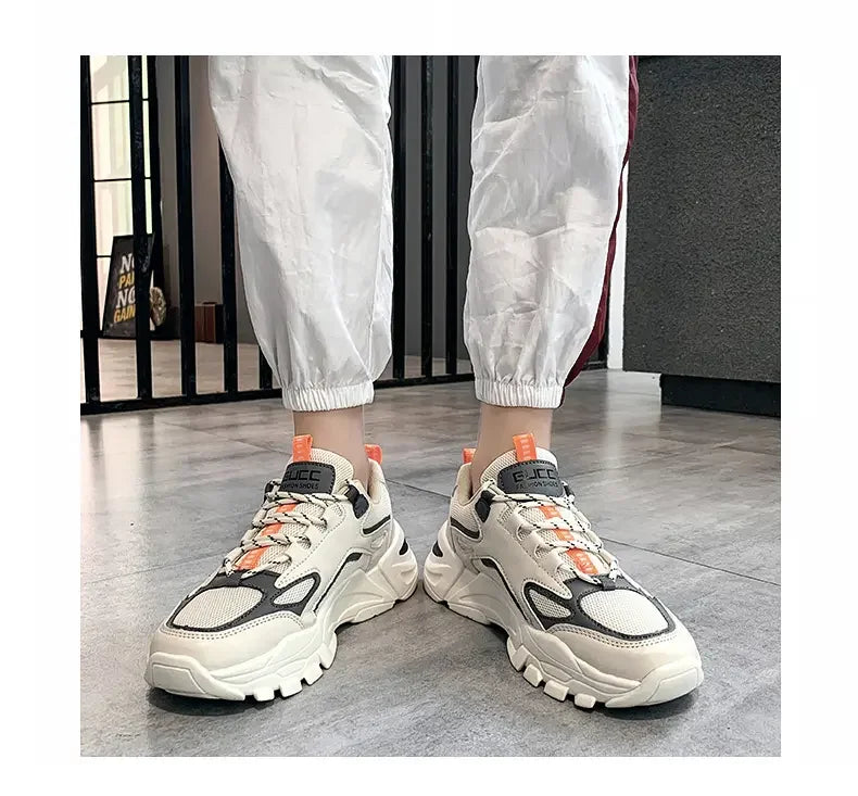 2024 New Men Sneakers Mesh Breathable Outdoor Running Shoes Fashion Casual Tennis Shoes Lightweight Comfortable Male Sport Shoes