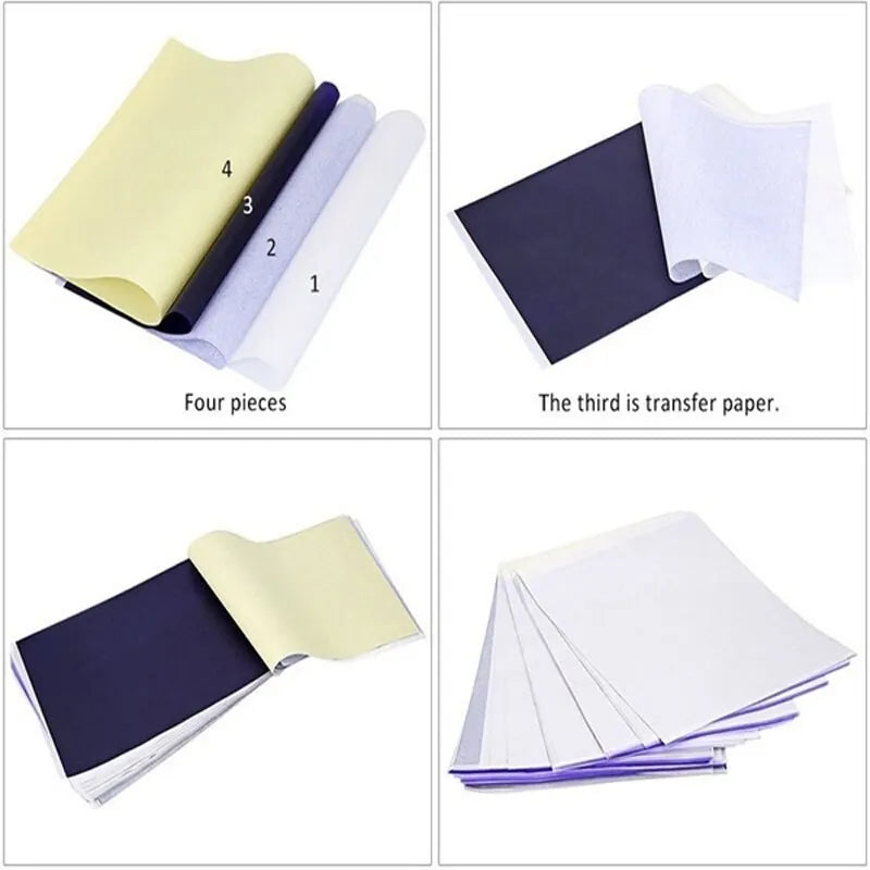 5/10PCS A4 Tattoo Transfer Paper Tattoo Supplies Carbon Thermal Transfer Paper Tattoo Stencil Copy Tracing Paper Accessory Viralgem Store