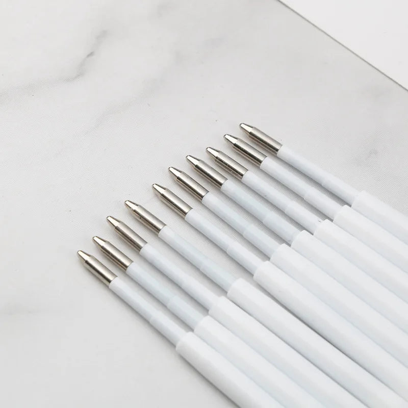 10-20pcs 0.7MM Ballpoint Pen Plastic G2 Refills Blue/Black Ink  for Pens Writting Parts Office Stationery Viralgem Store