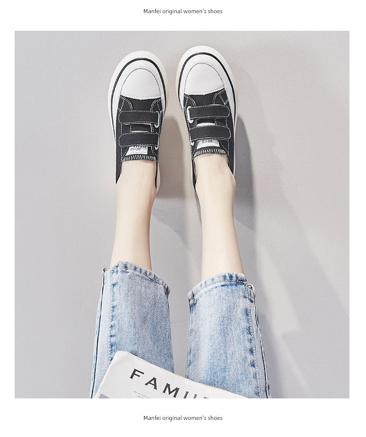 White Shoes Thick Sole Elevator Wild Best Selling Canvas Shoes