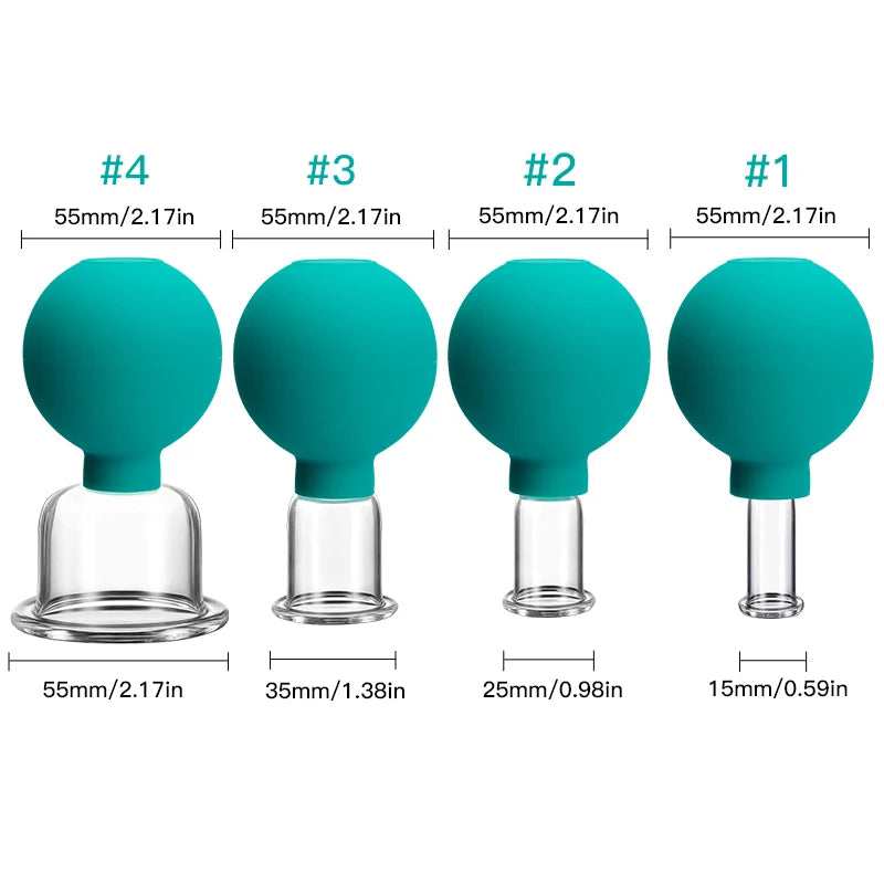 Vacuum Cupping Chinese Therapy Set Jars Anticellulite Professional Suction Cup Body Face Massager Facial Face Sucker Health Care Viralgem Store
