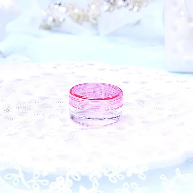 10pcs Make Up Jar Cosmetic Sample Empty Container Plastic Round Lid Small Bottle Eyeshadow Cream Travel Pot 2g 3g 5g 10g 15g 20g