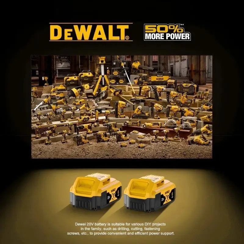 100% Original DEWALT 🔋 20V/60V MAX XR Rechargeable Tool Battery 6Ah/9Ah Compatible with DCB200 Series for Dewalt Tools 👍 Viralgem Store