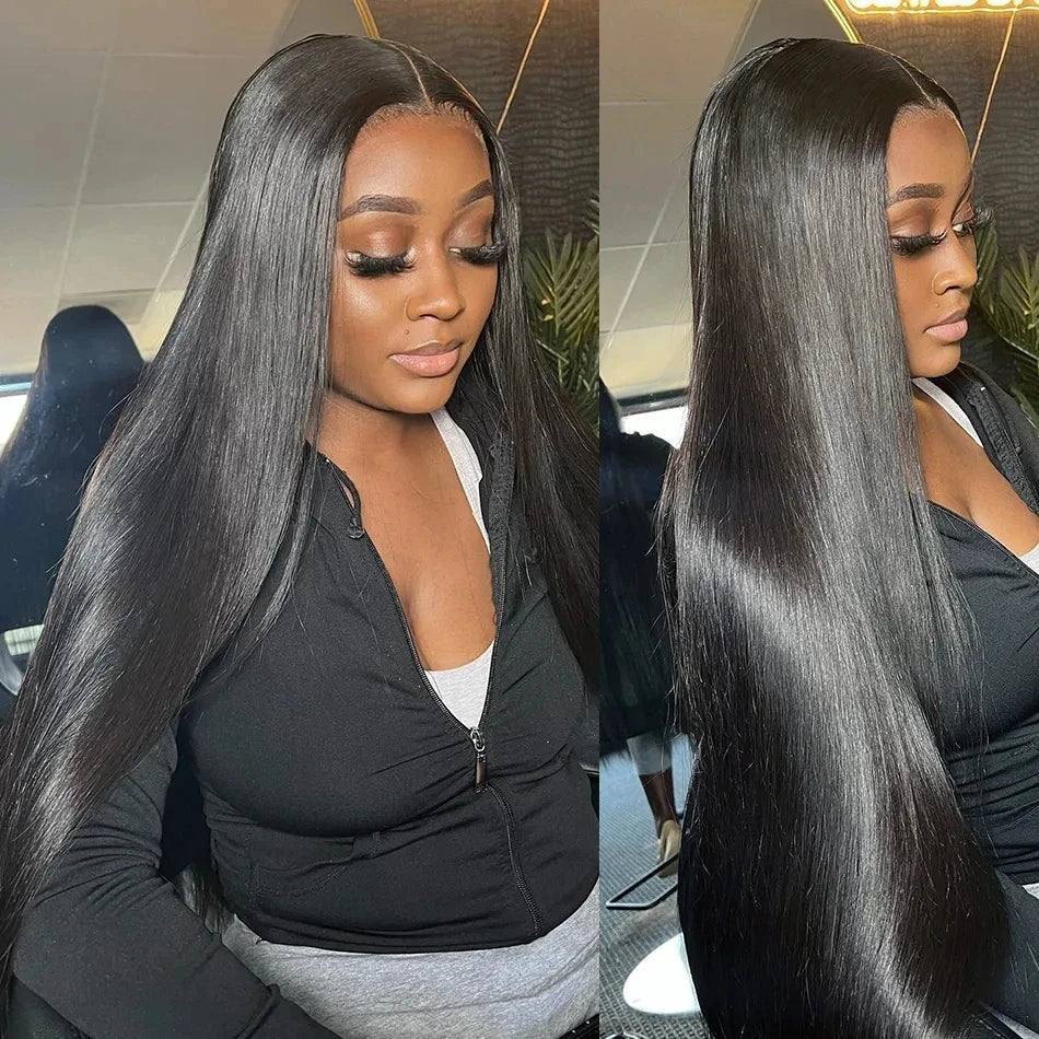 200% Pre Cut Wear and Go Glueless Wig Human Hair 5x5 Pre Cut Hd Lace Closure Wigs Bone Straight Pre Plucked Soft 100% Human Hair Viralgem Store