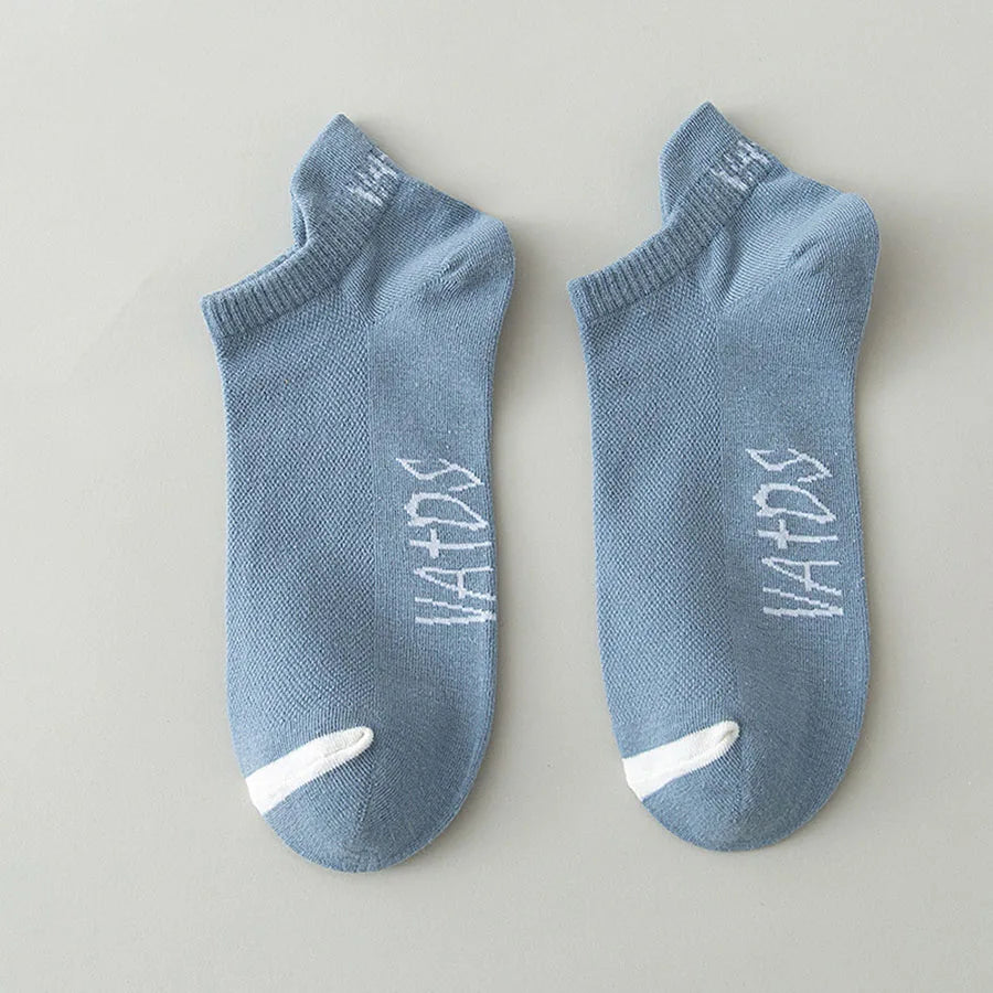 5 Pairs Men's Ankle Socks Bright Color No Show Socks Men Breathable Street Fashion Sport Invisible Travel Running Socks Viralgem Store