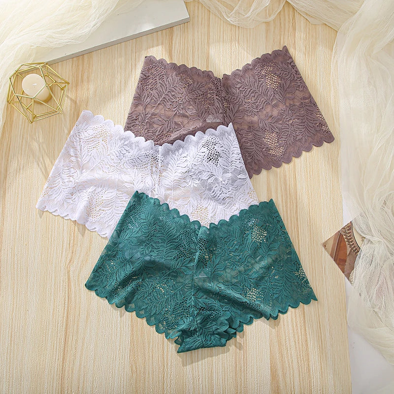 1PC Lace Underwear Sexy Women Panties Low Waist Hollow Out Ladies Briefs Transparent Female Underpants Womens Lingerie S-XL