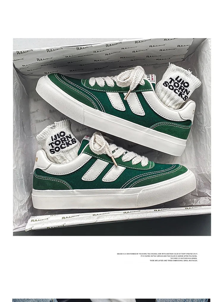 2023 Hot Sale Canvas Shoes Men Skateboard Shoes Platform Comfortable Casual Walking Streetwear Teenager Men Vulcanize Shoes Viralgem Store