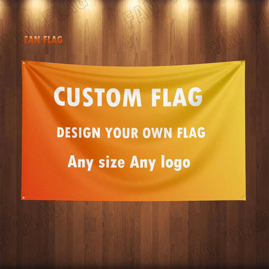 90X150CM Custom Printed Flag Company Advertising Logo Sport Outdoor Banners Brass Grommets Promotion Decoration Car motor logo Viralgem Store