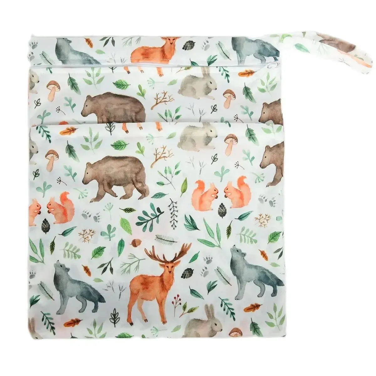 [Sigzagor] Wet Dry Bag With Two Zippered Baby Diaper Nappy Waterproof Reusable Washable Viralgem Store