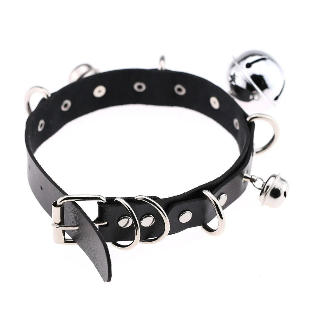 1Pc  Harajuku Cosplay Rivet Punk Rock Gothi Women Collar Sexy PU Leather Heart Cross Spike Hip Hop Bondage Choker Jewelry Bulk Viralgem Store