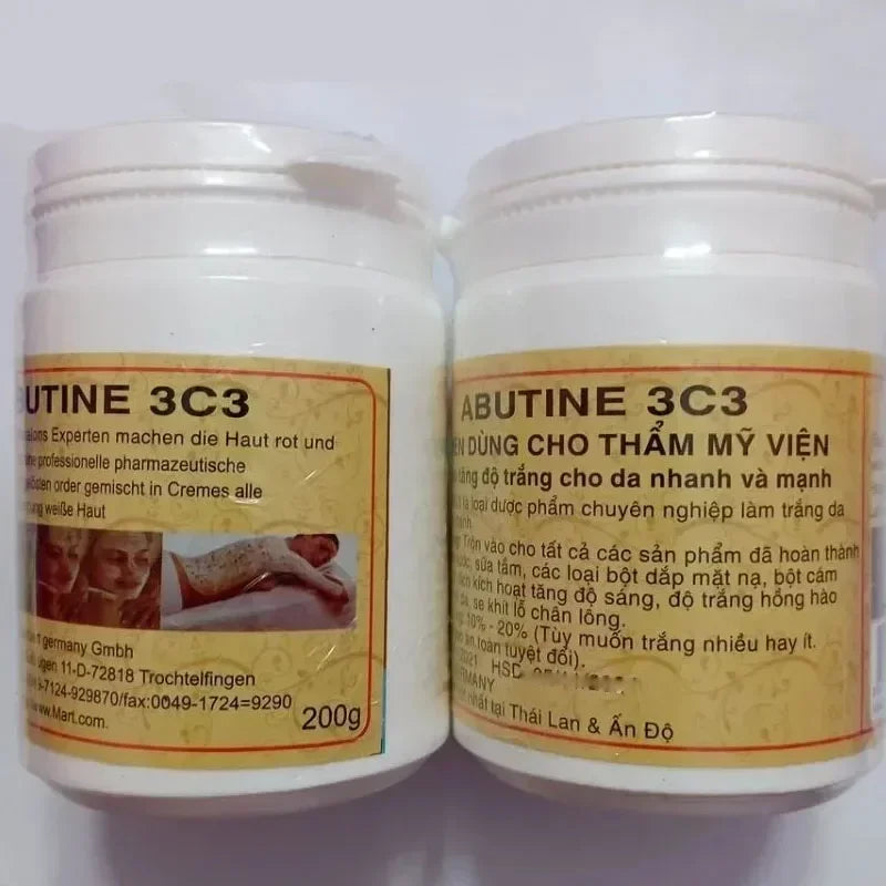 Abutine 3c3 Body Skin Brightening 250g Reduces Melanin Moisturizes Brightens Smoothes and Makes Skin White and Tender Viralgem Store