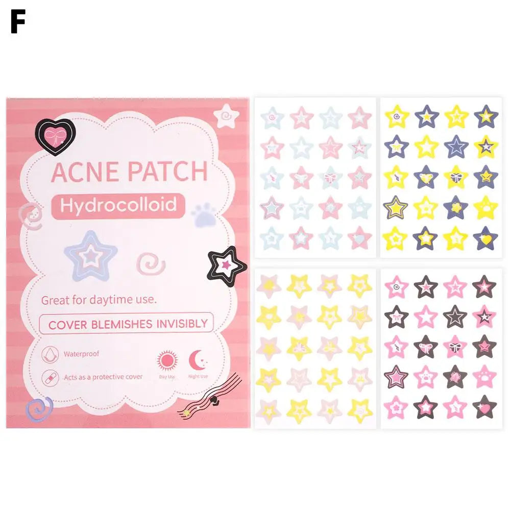 1PC Colorful Star Shaped PE Pimple Patches Acne Invisible Removal Skin Care Stickers Concealer Face Spot Beauty Makeup Tools
