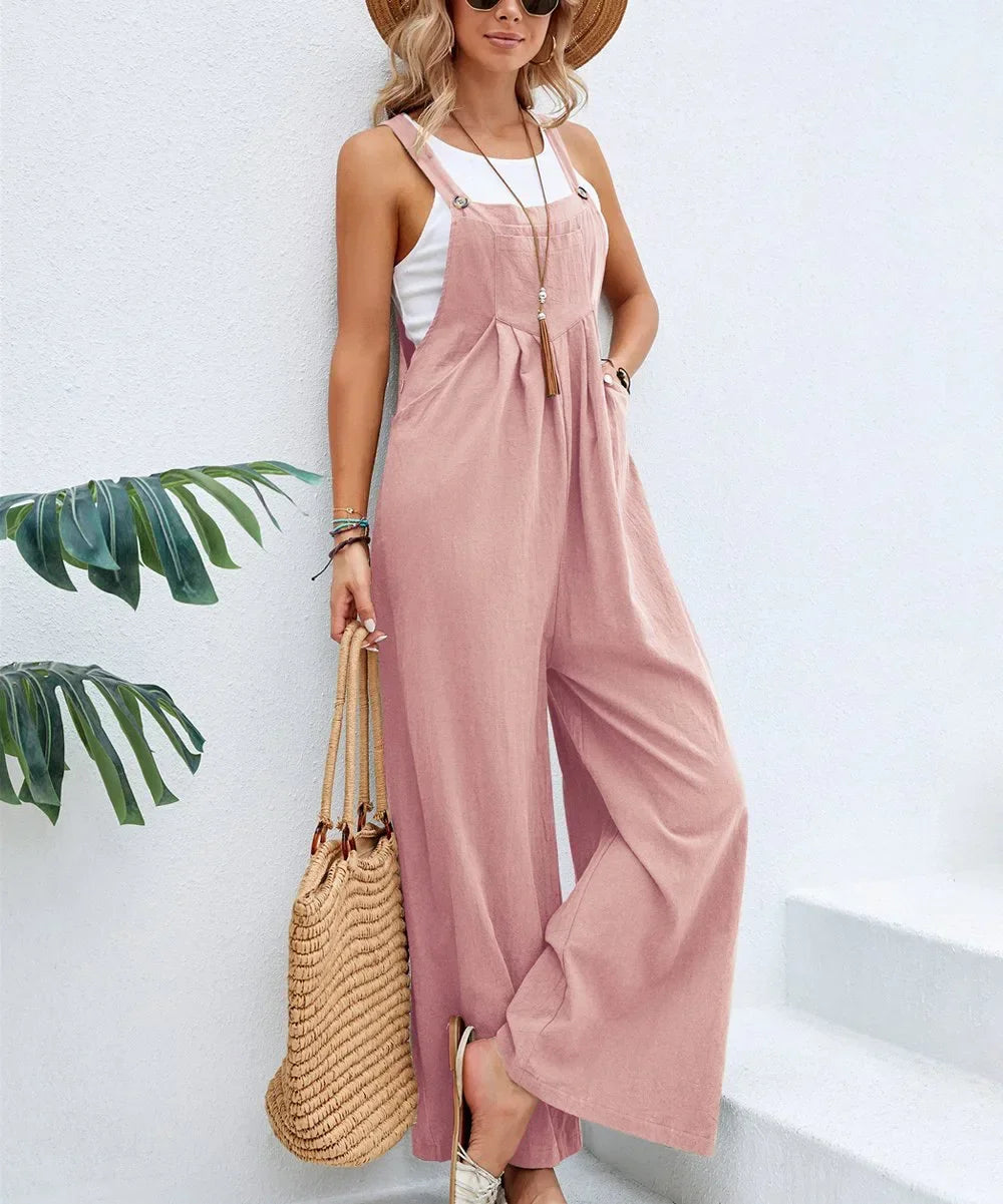 Women Loose Fit Fashion Overalls Wide Leg Baggy Bib Overalls Jumpsuit Dungarees Summer Jumpsuit Casual Elegant Overalls Summer Viralgem Store