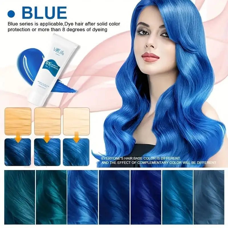 Unisex Hair Dye Permanent Styling Hair Color Wax Shampoo Fashion No Damage Quick Coloring Lasting Professional Hairs Dyeing Crea Viralgem Store