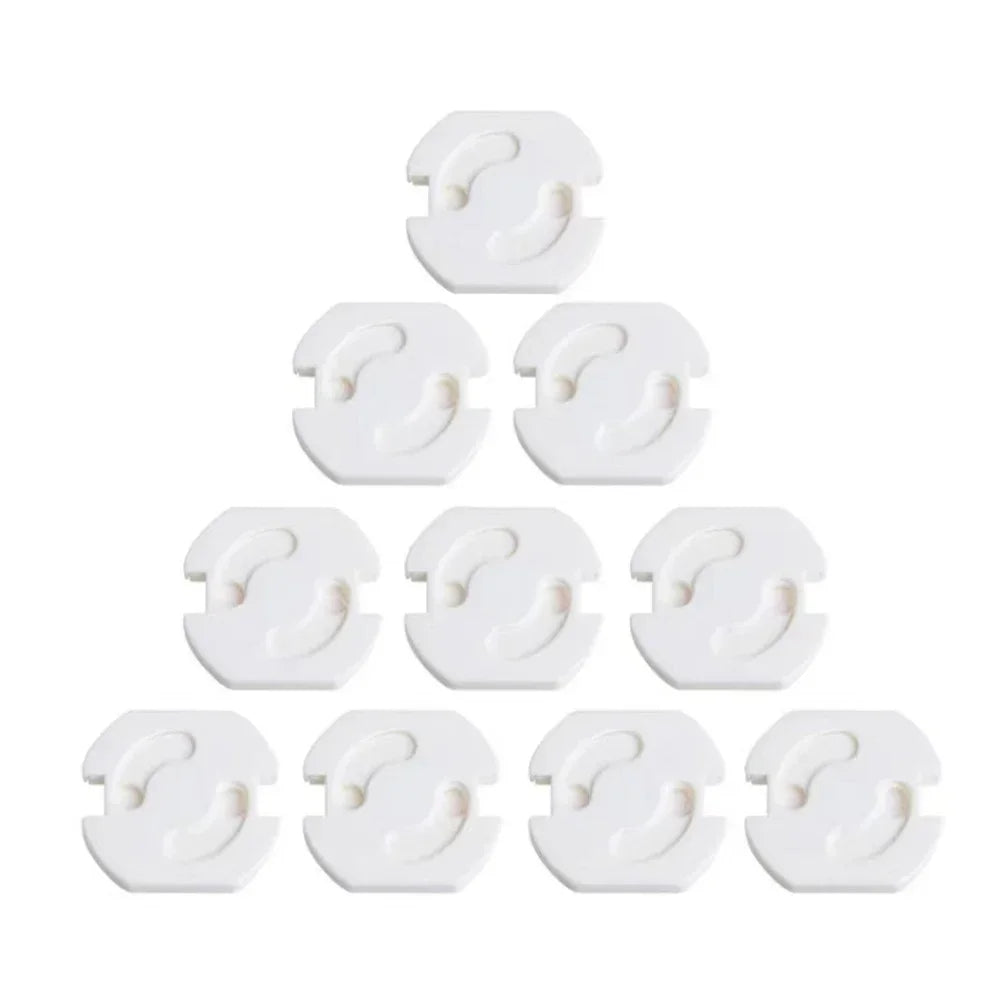 1/10pcs  Baby Safety Child Electric Socket Outlet Plug Protection Security Two Phase Safe Lock Cover Kids Sockets Cover Plugs Viralgem Store