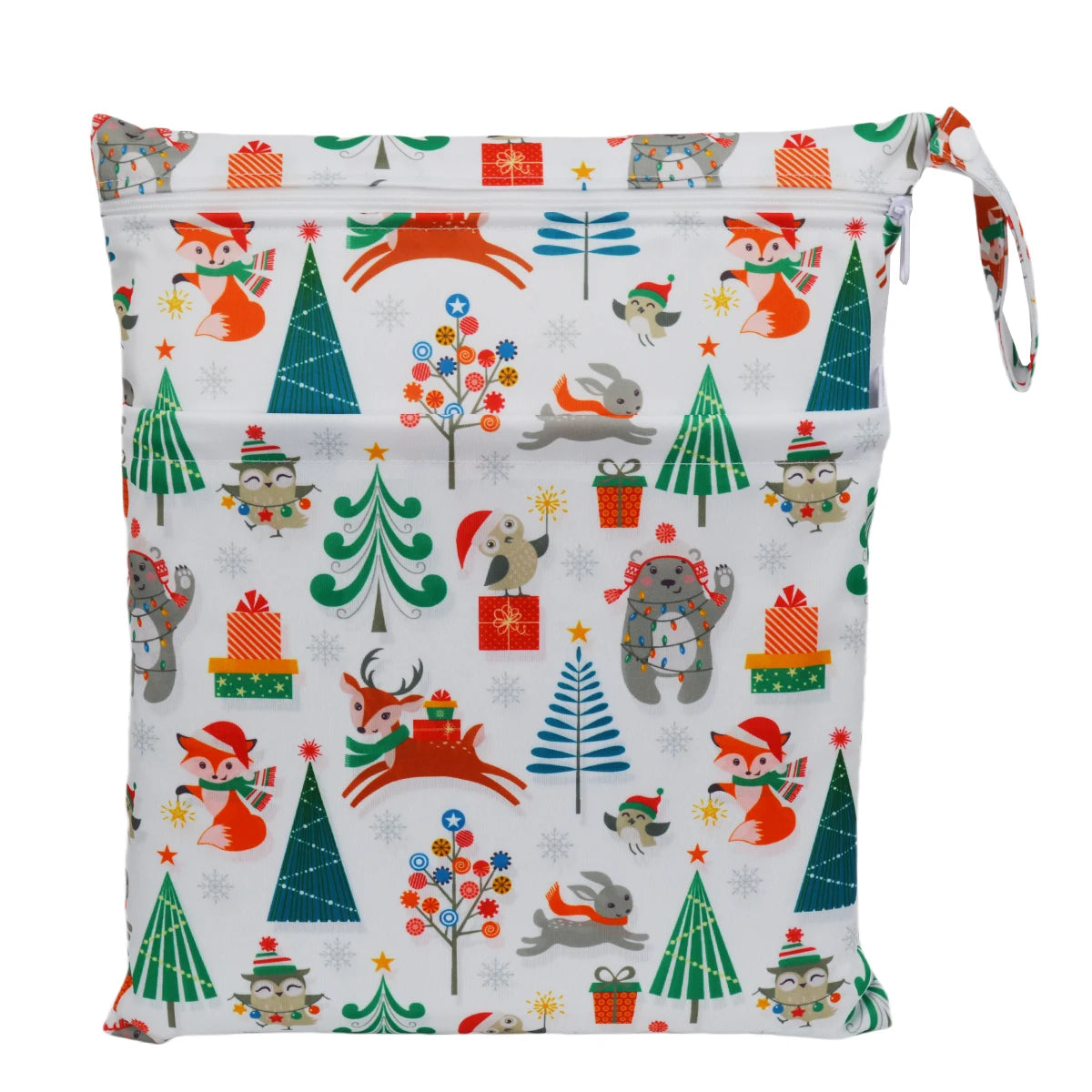 [Sigzagor] Wet Dry Bag With Two Zippered Baby Diaper Nappy Waterproof Reusable Washable Viralgem Store