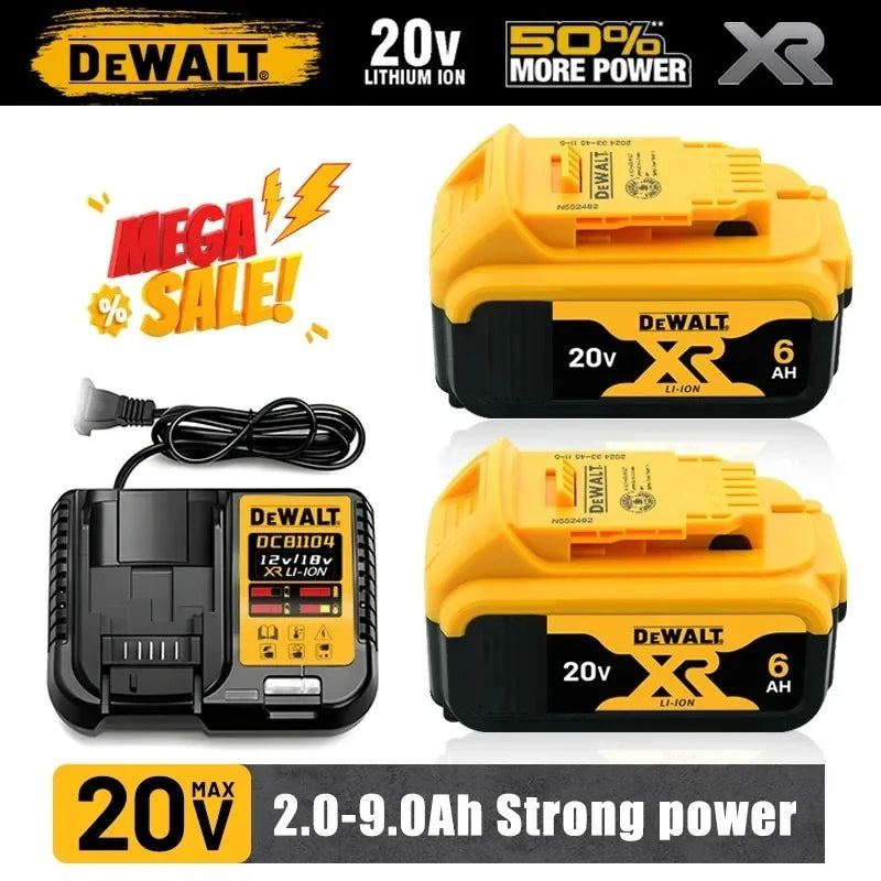 100% original DEWALT 20V battery, dewalt power tool DCB606, DCB205，DCB206，DCBGene，DCB200 MAX，20V / 60V， 6AH,9AH,dewalt batteries