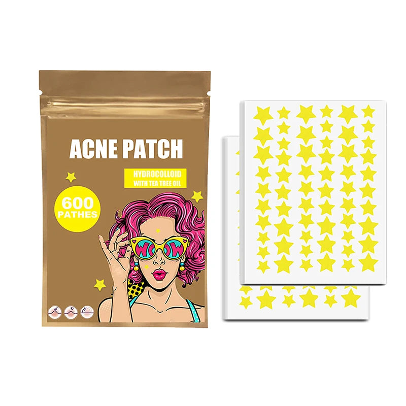 300/600/1200 PCS/SET Star Pimple Patch Acne Colorful Invisible Acne Removal Skin Care Stickers Concealer Face Spot Beauty Viralgem Store