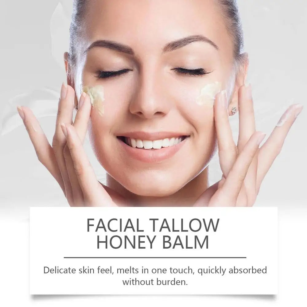 Tallow Balm 4.23oz Hydrating Face Balm Beef Tallow Face ceram Skincare For Skin Pure Cream Tallow Honey Cream For Face And Body